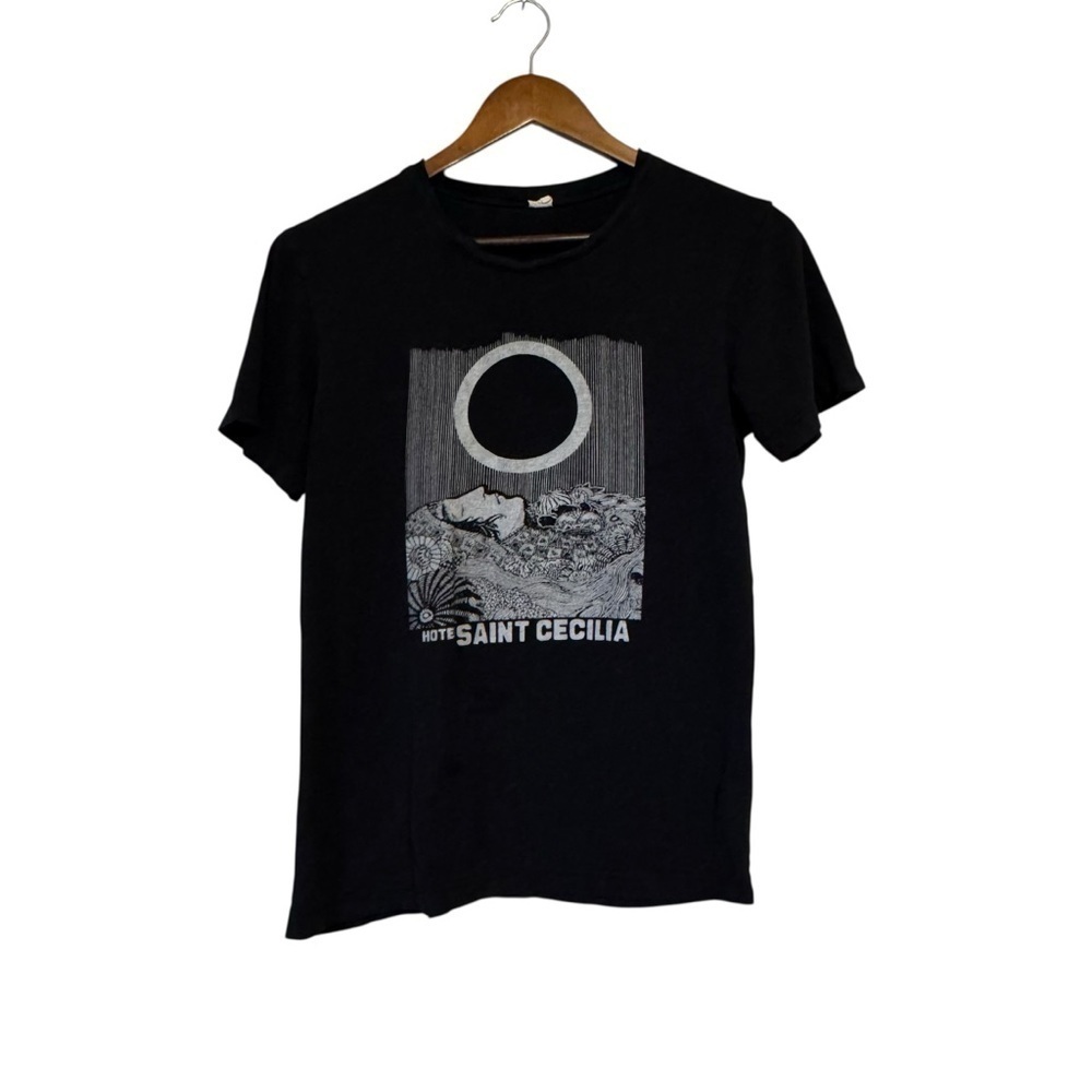 Iconic Hotel Saint Cecilia Black T-Shirt - Picture 2 of 6